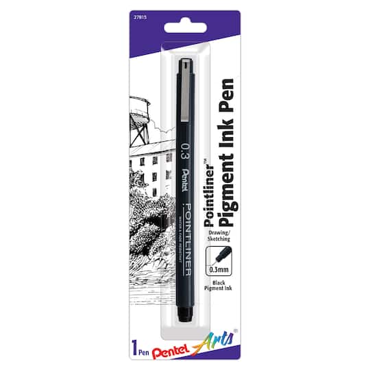 Pentel Arts® Pointliner™ Black Pigment Ink Pen